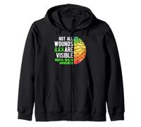 Mental Health Awareness - Not All Wounds are Visible Sweat à Capuche