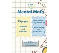 Mental Math Booklet Age 4+: Addition and Subtraction with number 0 - 10