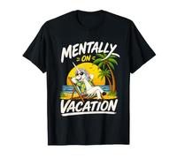 Mentalement en Vacances, Excursion Estivale Amusante à Unicorn Beach T-Shirt