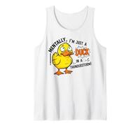 Mentalement, Je ne suis qu'un Canard dans Un Orage C'est drôle Débardeur