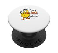 Mentalement, Je ne suis qu'un Canard dans Un Orage C'est drôle PopSockets PopGrip Adhésif