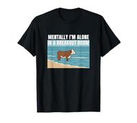 Mentalement, Je suis Seule dans Une Salle de détente Funny Cow T-Shirt
