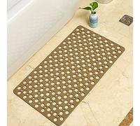 Mentalism Tapis antidérapant pour salle de bain - Imperméable et anti-chute - Pour salle de bain, douche, WC - brun- 60 x 90 cm