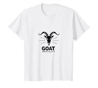 Mentalité de chèvre : Ambition audacieuse pour Les acteurs déterminés T-Shirt, Enfant, Blanc, 2 Ans