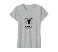 Mentalité de chèvre : Ambition audacieuse pour Les acteurs déterminés T-Shirt, Femme, Gris Chiné, L