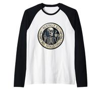 Mentally Ill But Totally Chill Squelette Drôle Thé Café Manche Raglan