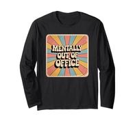 Mentally Out Of Office Funny Overstimulated Stressed Tees Manche Longue