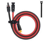 MENTBERY Connecteur XT60, câble d'extension MC4 vers XT60 de 61 cm, câble de charge XT60, câble solaire vers XT60 10 AWG pour station d'alimentation portable à panneau solaire