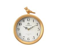 Menterry Petite horloge murale vintage sur le thème des oiseaux Cardinal