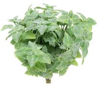 Menthe artificielle verte 25cm - Herbes décoratives faussement vraies pour la gastronomie et la maison, entretien facile, set de 12 pièces