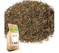 Menthe Poivrée Bio - Infusion, tisane ou utilisation culinaire - Herbes en vrac - 1 kg (400 tasses) - 100% Agriculture Biologique - Thés Direct