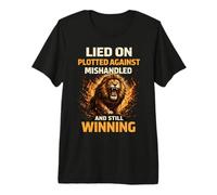 Menti sur Plotted Against Mishandled and Still Winning Mindset T-Shirt Haut de Gamme