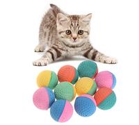 Mentin 10 Pièces Jouet Animaux Balles De Latex Coloré Chew for Dogs Chats Chiot Chaton Doux Élastique