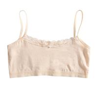Mentin Coton Soutien-Gorge Fille, 8-12 Ans Adolescente Brassiere Remboure Tour de Poitrine,Sport Gilet Undies (Couleur Chair)