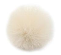 Mentin Pompon Ball, 2 pcs 8cm Pelucheux Faux Renard De Fourrure Pompon avec Cordon éLastique pour Clé Pendentif Porte-CléS à Tricoter Chapeau Sac De Bonnet Accessoires (7#)