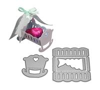 Mentin Scrapbooking Dies Lit Bébé 3D De Découpe Stencil Coupe En Acier Au Carbone Meurt Des Pochoirs Pour La Carte De Papier D'Album De Scrapbook DIY