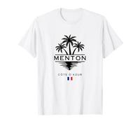 Menton Côte d'Azur Côte d'Azur Palmiers Méditerranéens T-Shirt
