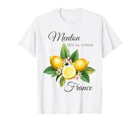 Menton France Souvenir Fête du Citron Côte d'Azur Femme T-Shirt