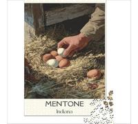 Mentone Indiana Puzzle 1000 pièces | puzzle pour les nouveaux retraités une merveilleuse activité pour votre temps libre à la maison chaque jour le soir38x52cm