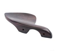 Mentonnière authentique en ébène avec vis argentée pour cordier de violon pour modèles 3/4 et 4/4