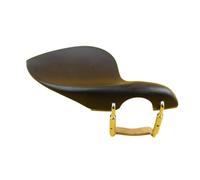 Mentonnière de violon Mentonnière for violon en ébène, taille 4/4 à 1/4, accessoires, mentonnière avec support Standard, coussinet d'épaule, 5 pièces(3-4 size)