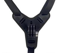 Mentonnière noire avec sangle pour casque intégral de moto + embout supplémentaire pour différentes