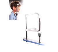 Mentonnière Optométrie Réglable, Support Menton Levage 135-235mm, Conception Incurvée, Installation Facile, pour Réfractomètre Automatique & Instrument Optique