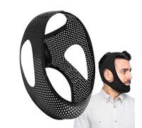 Mentonnière pour dormir - Doux et respirant, bouchon réglable, support élastique de la mâchoire, retenue en néoprène, dispositif de solution contre les ronflements confortable | Aide au somme