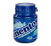 Mentos Chewing Gum | Gum Breezemint En Bouteille (42 Pièces Par Bouteille) | Chewing Gum Mentos | 6 Pack | 900 Gram Total