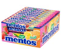 Mentos Fruit Bonbons à mâcher aux fruits 38 g 40 pièces