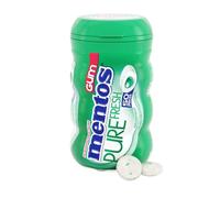 Mentos Gum Big Bottle Curvy, Pure Fresh Spearmint, 50 Pieces