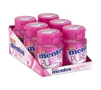 MENTOS GUM Chewing-Gum Pure Fresh Bubble sans Sucres Bubble Ultra Gourmand 6 Boîtes de 30 Dragées 6 Unités