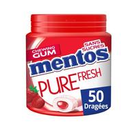 MENTOS GUM PURE FRESH Bottle de 50 dragées sans sucres - Fraise