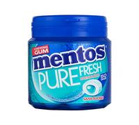 Mentos Chewing-gum Pure Fresh Menthol Eucalyptus – Sans sucres – Pack de 4 boîtes