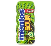Mentos Lot de 10 gommes aigres saveur pomme verte 30 g
