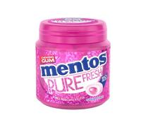 Mentos - Chewing-Gum Mentos Pure Fresh Bubble - Chewing-Gum Sans Sucres - Parfum Bubble Ultra Gourmand - Dure Longtemps - Haleine Fraîche - Boîte de 50 Dragées