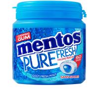 MENTOS Pure Fresh Chewing-gum goût menthe fraiche sans sucre - 100 g