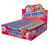 MENTOS STRAWBERRY 20 UDS