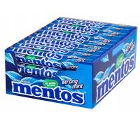 Mentos Strong Mint bonbons à mâcher à la menthe carton 40 x 37,5 g