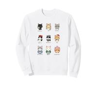 Menu à café Japonais Vintage Kawaii Cool Art Chat Sweatshirt