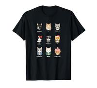Menu à café Japonais Vintage Kawaii Cool Art Chat T-Shirt