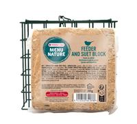 Distributeur et friandise - VERSELE LAGA - Menu nature - Feeder and suet block - Pain de graisse - 395 g