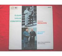 Menuhin, Yehudi - Menuhin, Yehudi Elgar Violin Concerto LP HMV ASD2259 EX/EX 1966 coloured postage stamp label, stereo