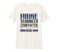 Menuiserie Humour Maison Charpentier Scolaire T-Shirt Haut de Gamme