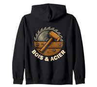 Menuisier Charpentier - Bois & Acier Atelier Menuiserie Sweat à Capuche