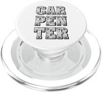 Menuisier menuiserie Menuisier Typographie DIY PopSockets PopGrip pour MagSafe