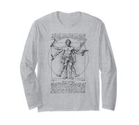 Menuisier Menuisier Vitruvien Homme Leonardo Da Vinci Dad DIY Manche Longue