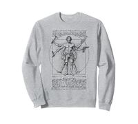 Menuisier Menuisier Vitruvien Homme Leonardo Da Vinci Dad DIY Sweatshirt