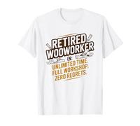Menuisier Retraité Charpentier Atelier Sciure Artisan T-Shirt