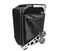 MENURSY Chariot de premiers secours modulaire - Étui mobile d'urgence pour visite chez le médecin, organiseurs de rangement pour cliniques et vétérinaires, en alliage d'aluminium, 33,5 x 25,9 x 55,1